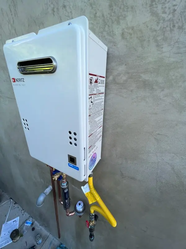 Tankless water heater installation for Bit-O-Home Trailer Park homes